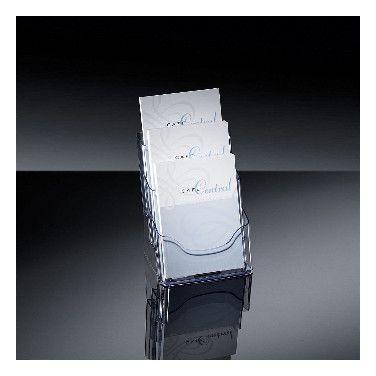 Sigel LH132 LH132 Tisch-Prospekthalter Transparent DIN A5 Anzahl der Fächer 3 1 St. (B x H x T) 175