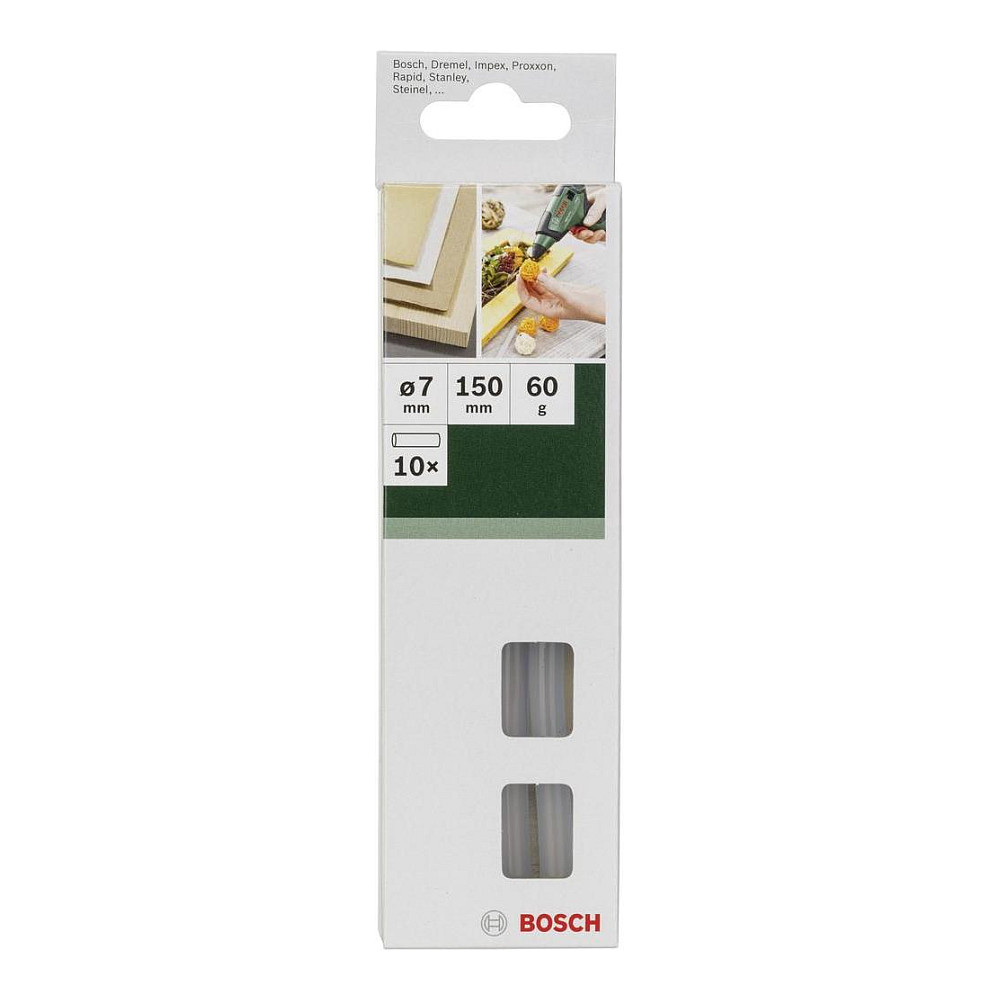 Bosch Accessories 2609256A04 Heißklebesticks 7 mm 150 mm Transparent 60 g 10 St.