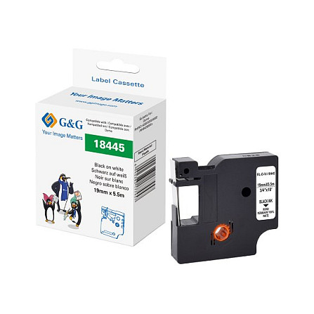 G&G Schriftband kompatibel mit Dymo Rhino18445 Drucker