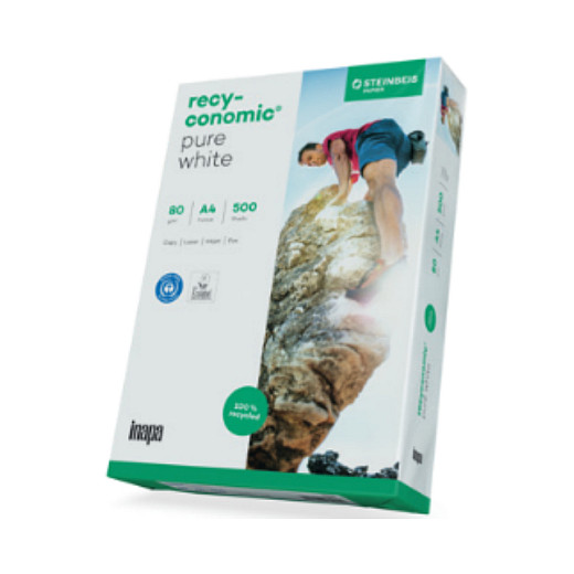 Recyconomic Pure White ISO 90 A 4 500 Blatt 80 g Papier