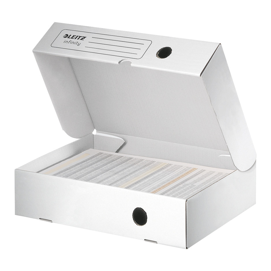 LEITZ Infinity Archivboxen 25,5 x 33,0 x 8,0 cm weiß