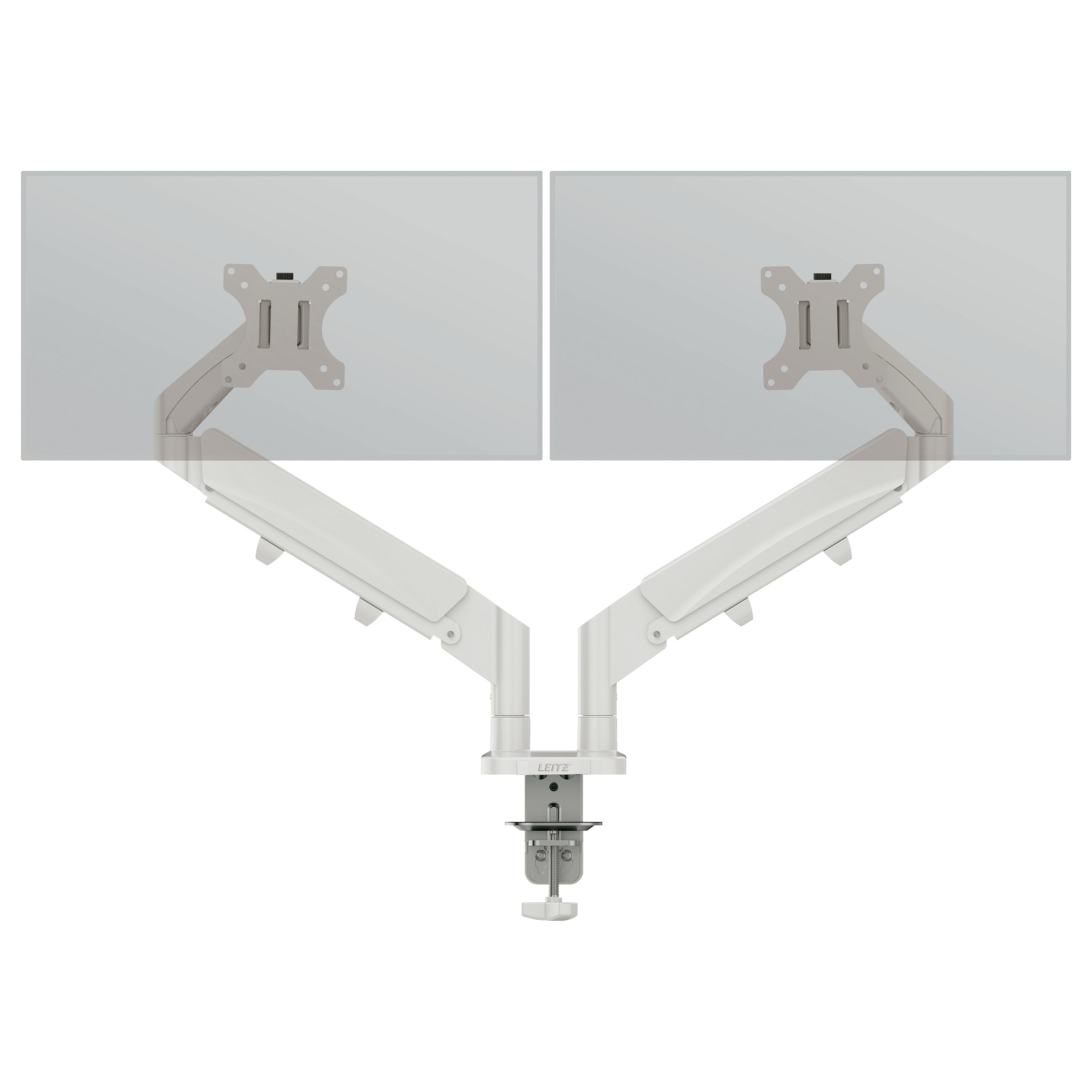 LEITZ Ergo Dual Monitor Arm grau, 1120x110x600 Display Zubehör