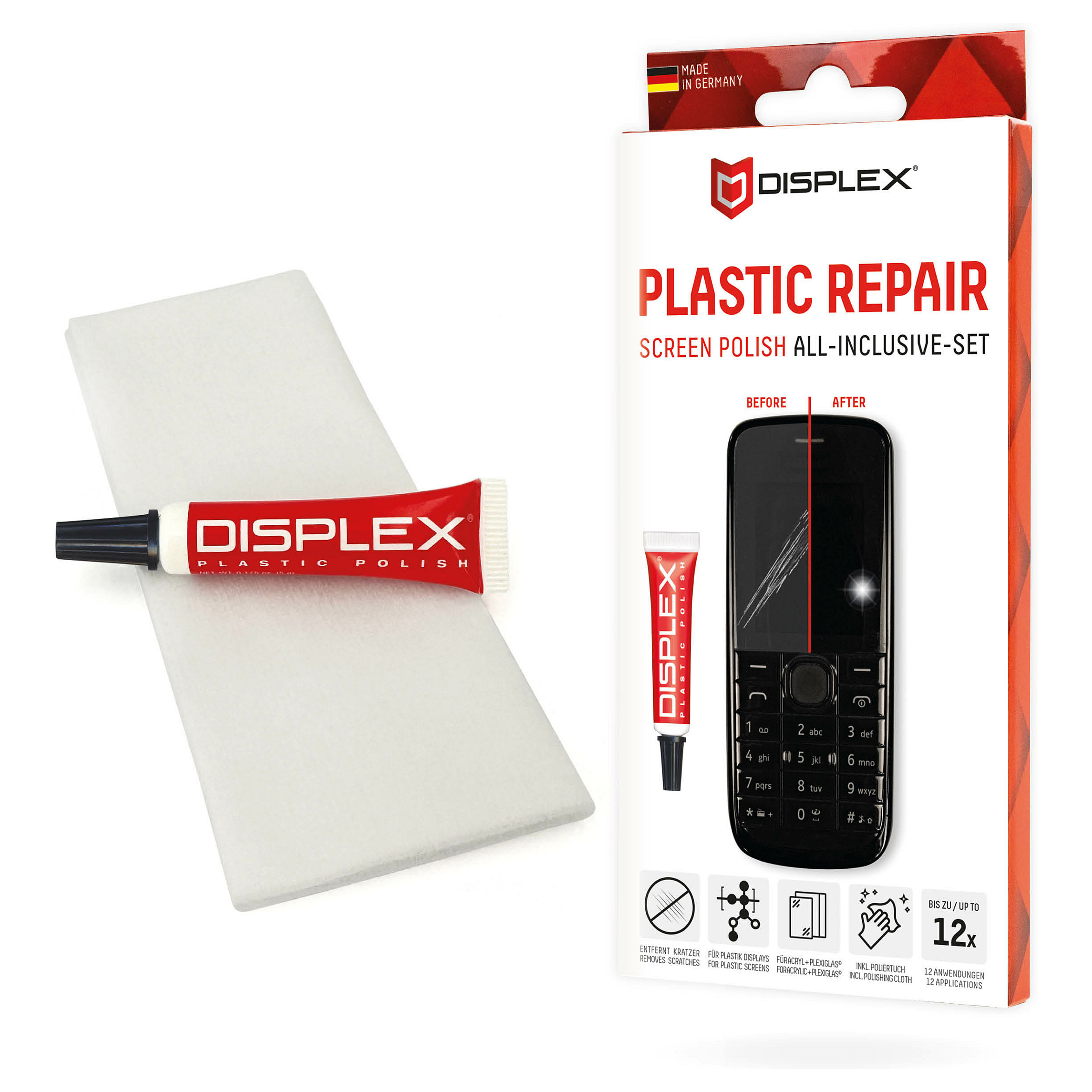 Displex Flüssiger Displayschutz Display-Politur Einzeltube