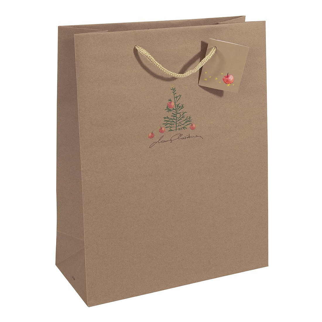 SIGEL Geschenktüten Christmas with apples Motiv 26,0 x 33,0 cm, 5 St.