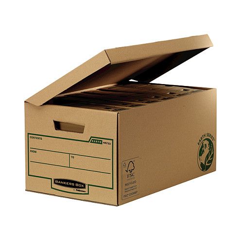 1x10 Fellowes Earth Klappdeckelbox Maxi Büro-Ausstattung