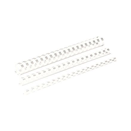Fellowes Plastikbinderücken 12mm weiß 100PK Büro-Ausstattung