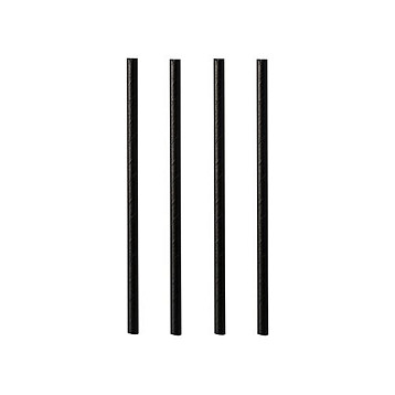 PAPSTAR Papier-Trinkhalm , pure, , 150 mm, schwarz