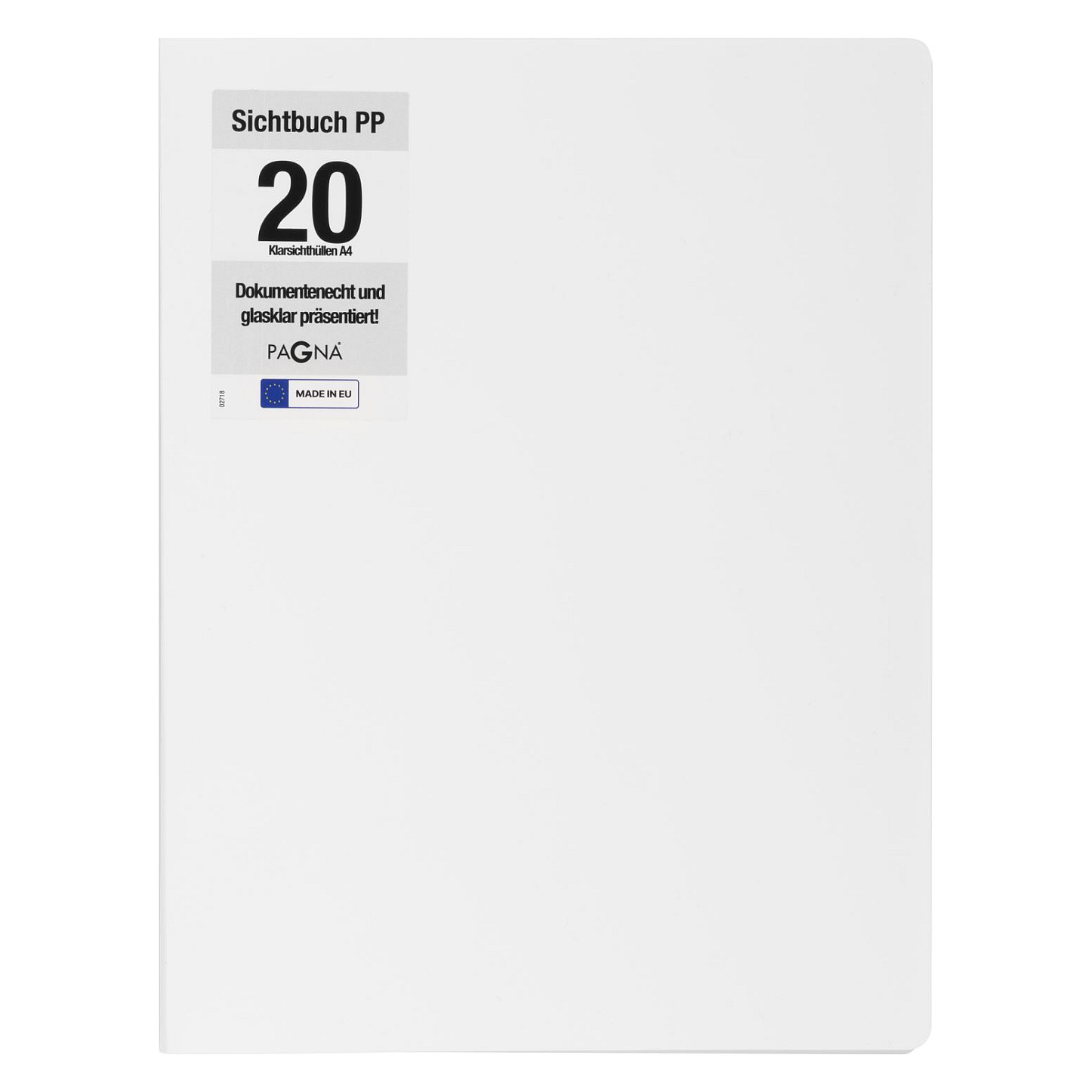PAGNA Office Sichtbuch DIN A4, 20 Hüllen weiß, 1 St.