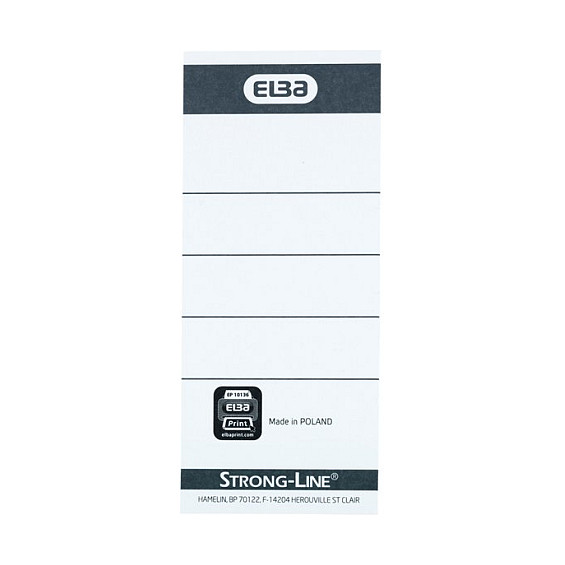 ELBA Einsteck-Rückenschilder 48,0 x 112,0 mm