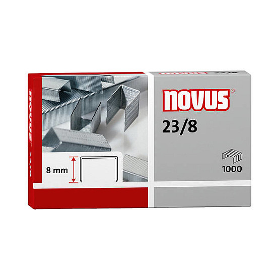 novus Heftklammern 23/8 - 1.000 Stück