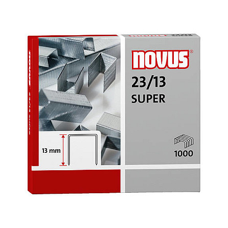 novus Heftklammern SUPER 23/13 - 1.000 Stück
