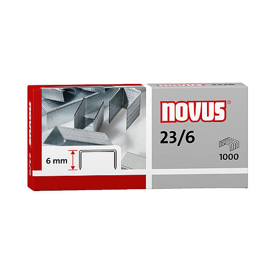 novus Heftklammern 23/6 - 1.000 Stück