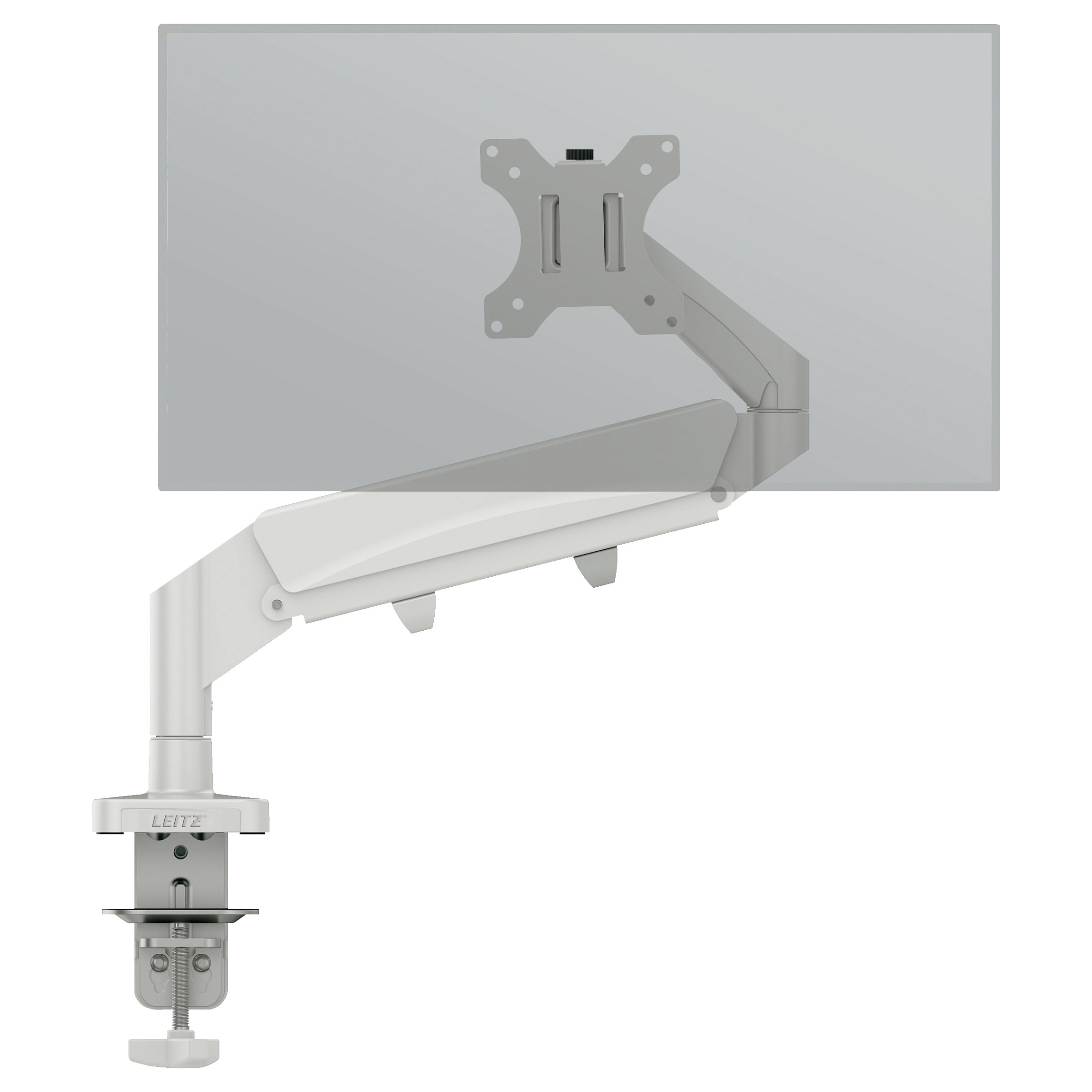 LEITZ Ergo Single Monitor Arm grau, 550x110x520 Display Zubehör