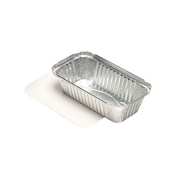 STARPAK Aluschalen mit Deckel 700 ml silber
