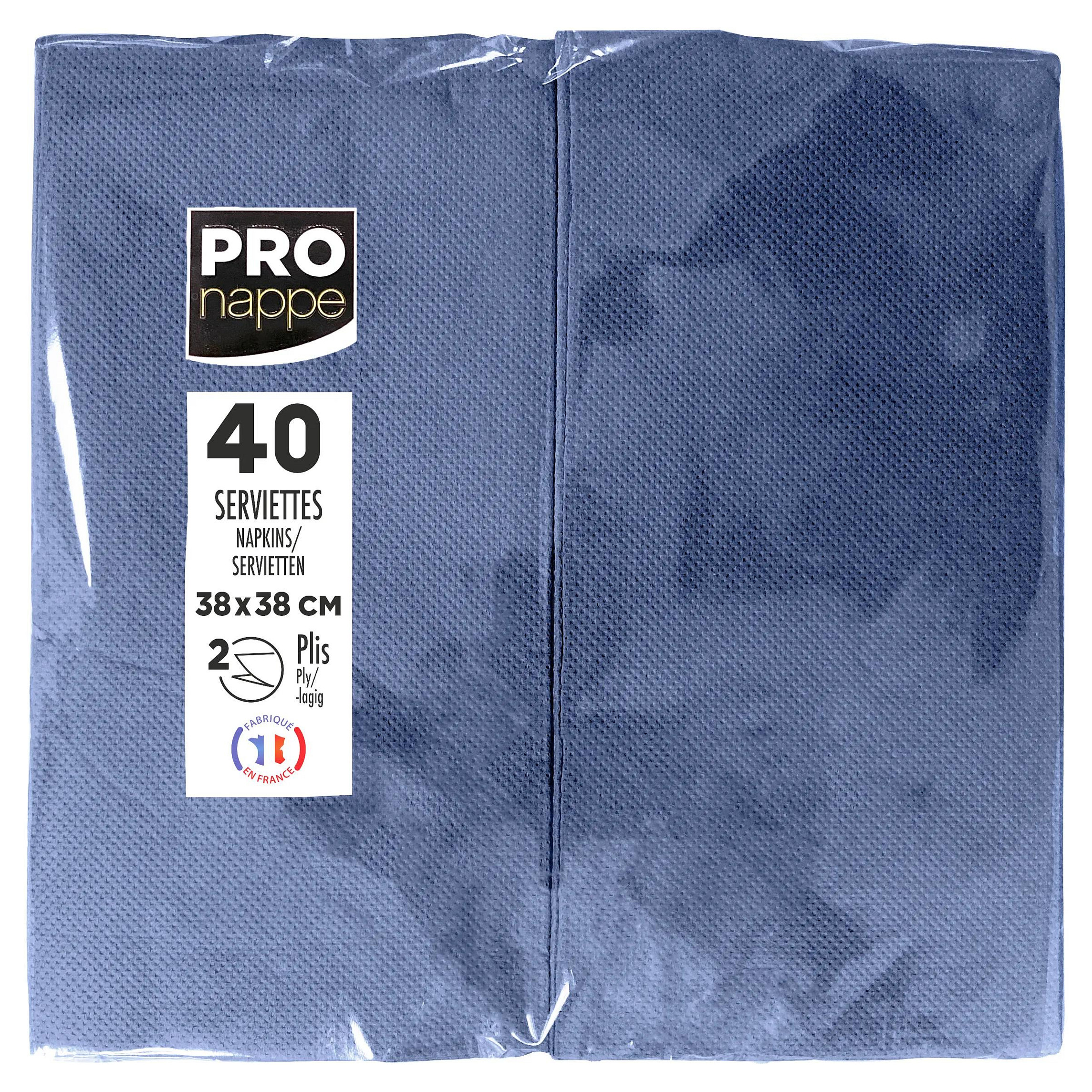 PROnappe Servietten 38,0 x 38,0 cm marineblau