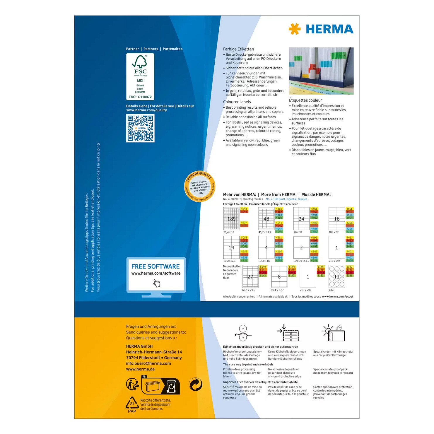 HERMA Etiketten SPECIAL 70,0 x 37,0 mm, rot