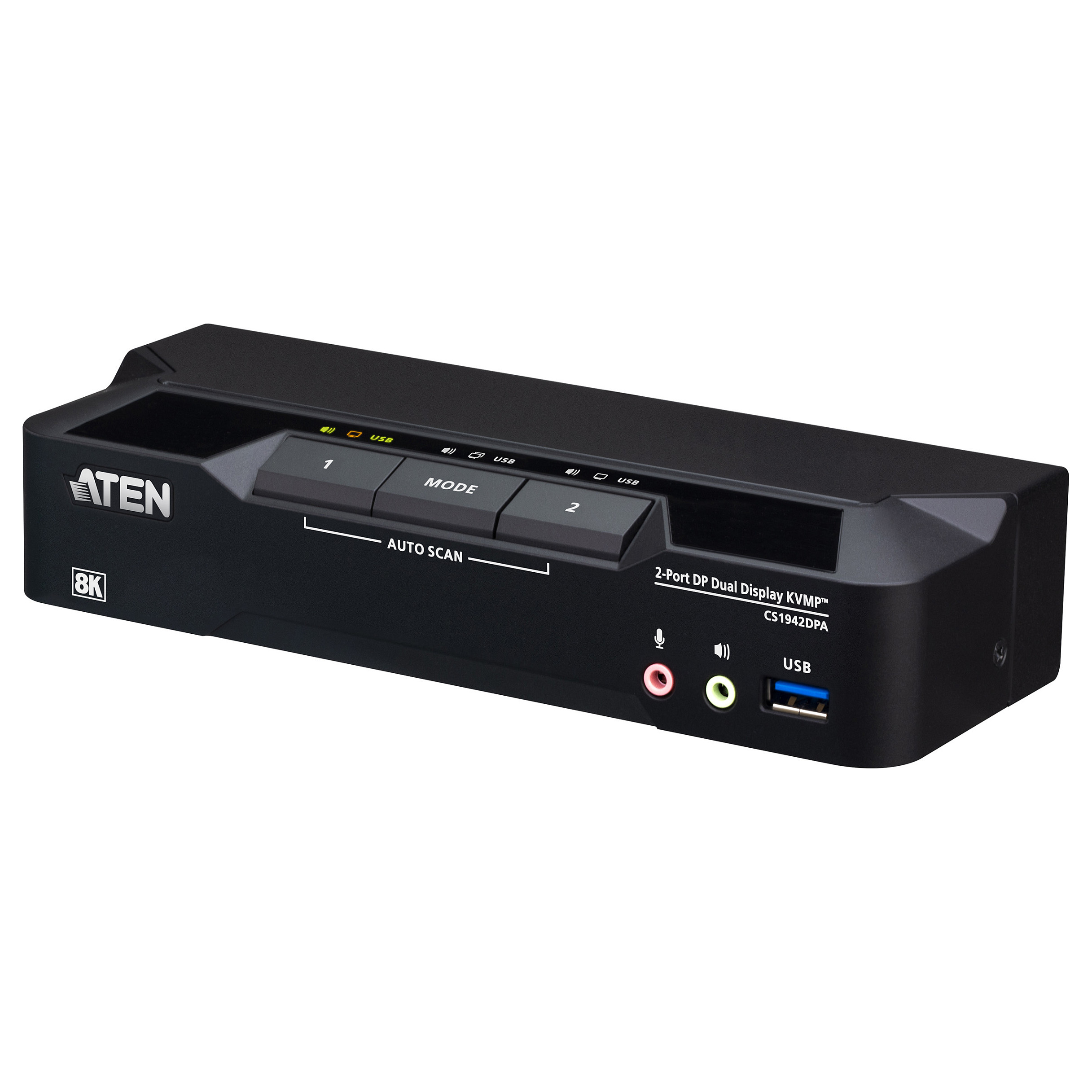 ATEN CS1942DPA 2-Port USB 3.0 8K DP KVM Computer