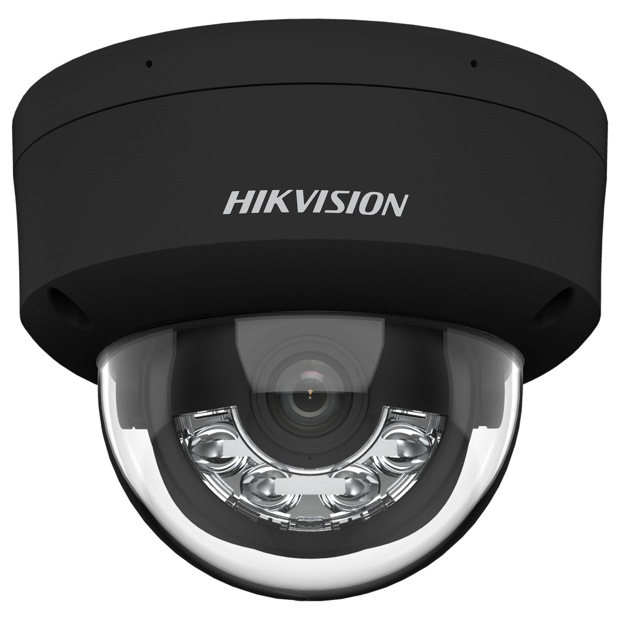 Hikvision DS-2CD2143G2-LIS2U(2.8mm)(SCHWARZ) 4 MP Acusense Smart Hybrid Light Feste Dome Netzwerk Kamera