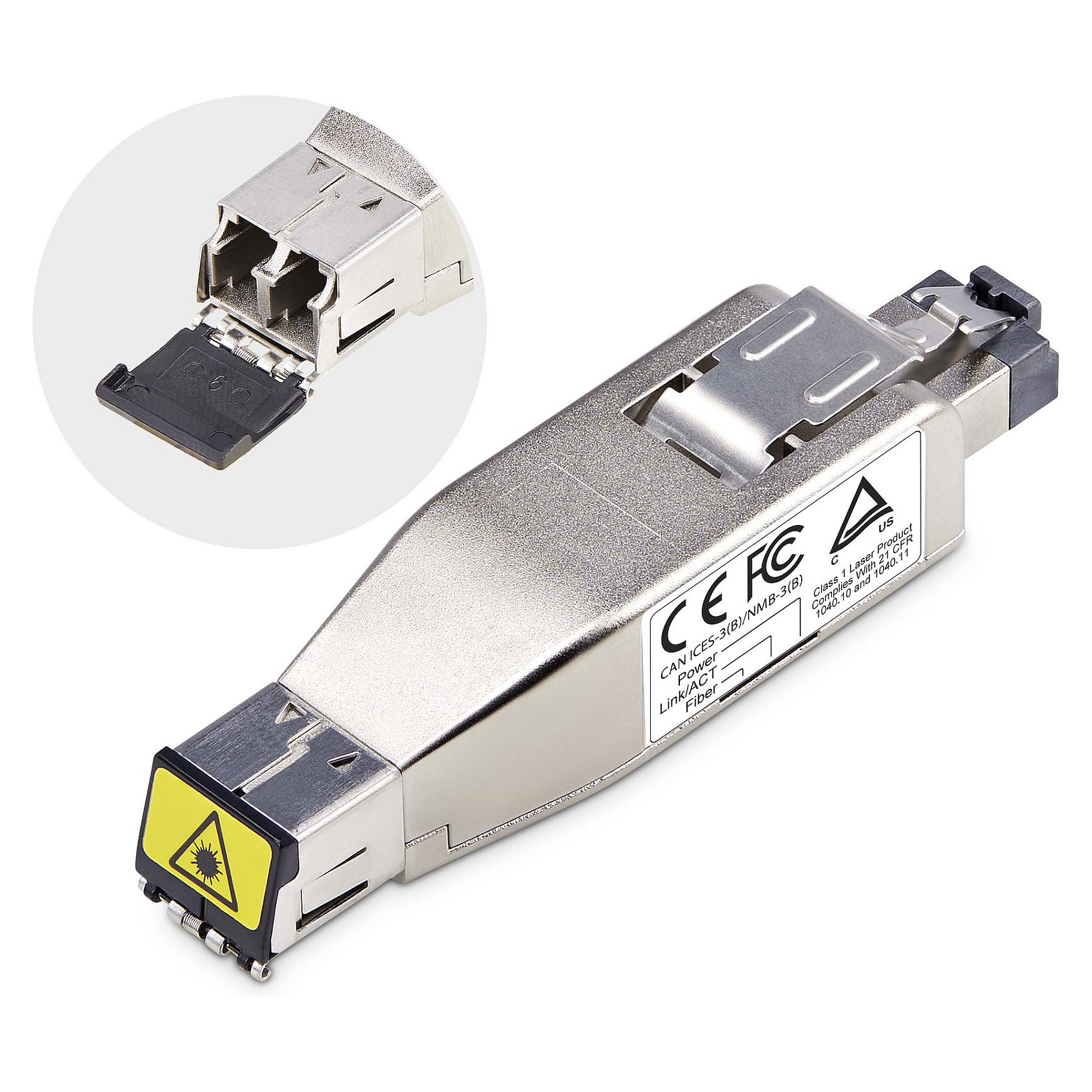 Gigabit Fiber to RJ45 Ethernet Media Converter, Micro Mini - Medienkonverter - 1GbE - 1000Base-T