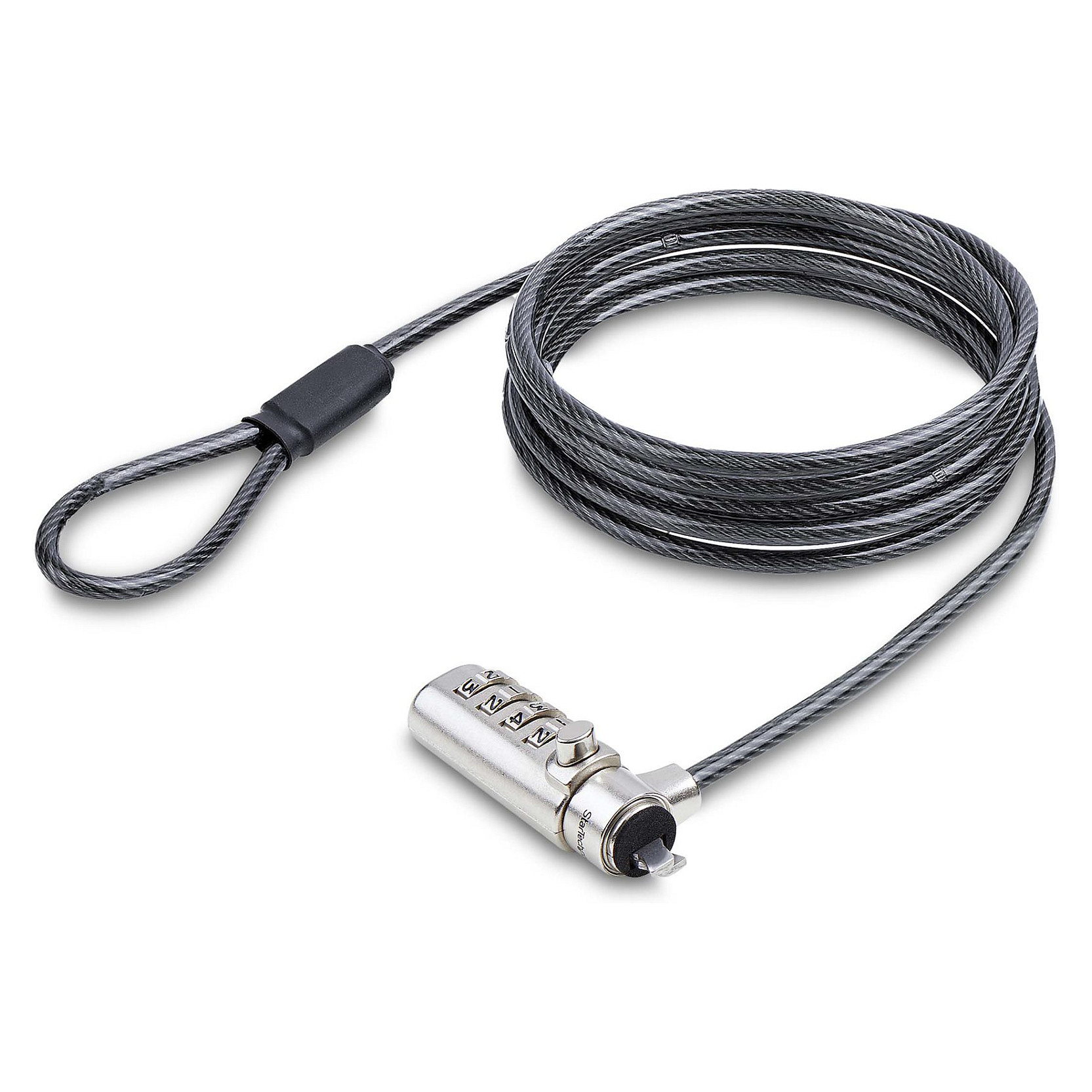 Slim Lock Noble Wedge Slot Compatible, 6.6ft Locking Cable - Sicherheitskabelschloss - 2 m - TAA-konform