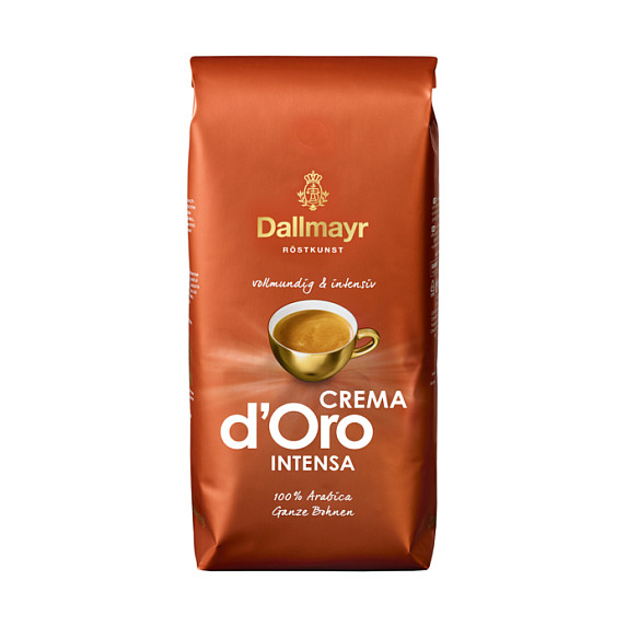 Dallmayr Crema d'Oro intensa Kaffeebohnen, Arabicabohnen kräftig, 1 kg