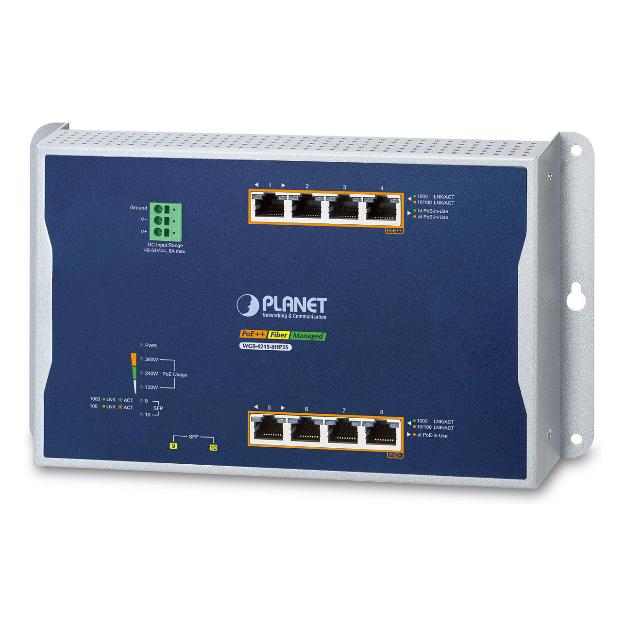 IP30 IPv6/IPv4 4-port 10/100/1000T 802.3bt 95W PoE+ - Switch - 1 Gbps