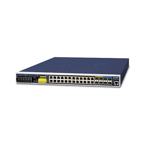 IGS-6325-24P4X IP30 19"" Rack Mountable Industrial L3 Managed PoE Switch, 24-Port 10/100/1000T 802.3at PoE + 4-Port 10G SFP+