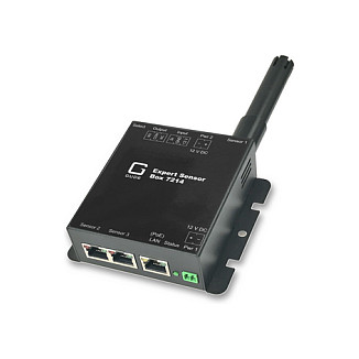 GUDE 721411 Expert LAN-Sensor fr Temperatur und I/O-Monitoring, PoE