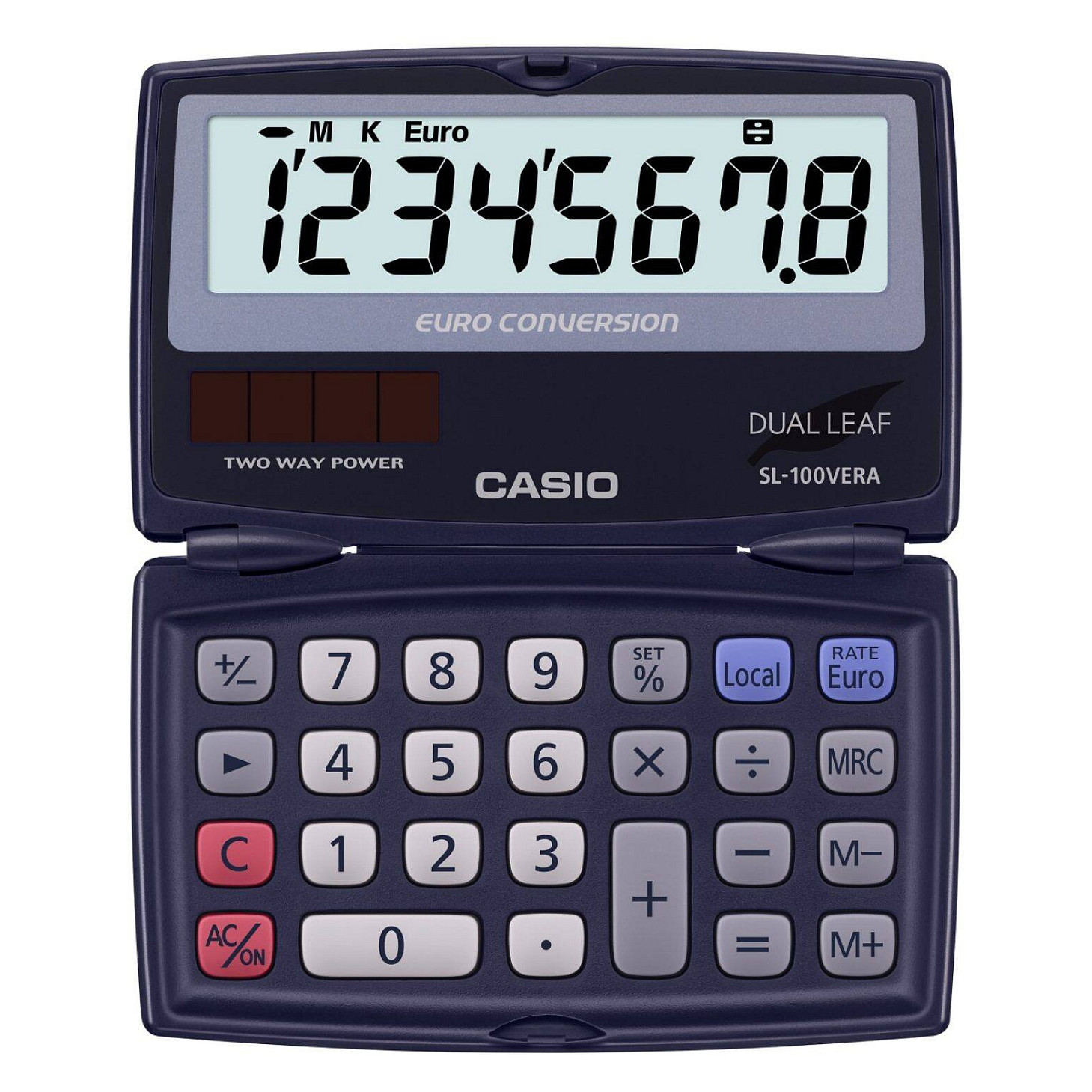 CASIO Taschenrechner SL-100 VERA, Solar-/ Batteriebetrieb
