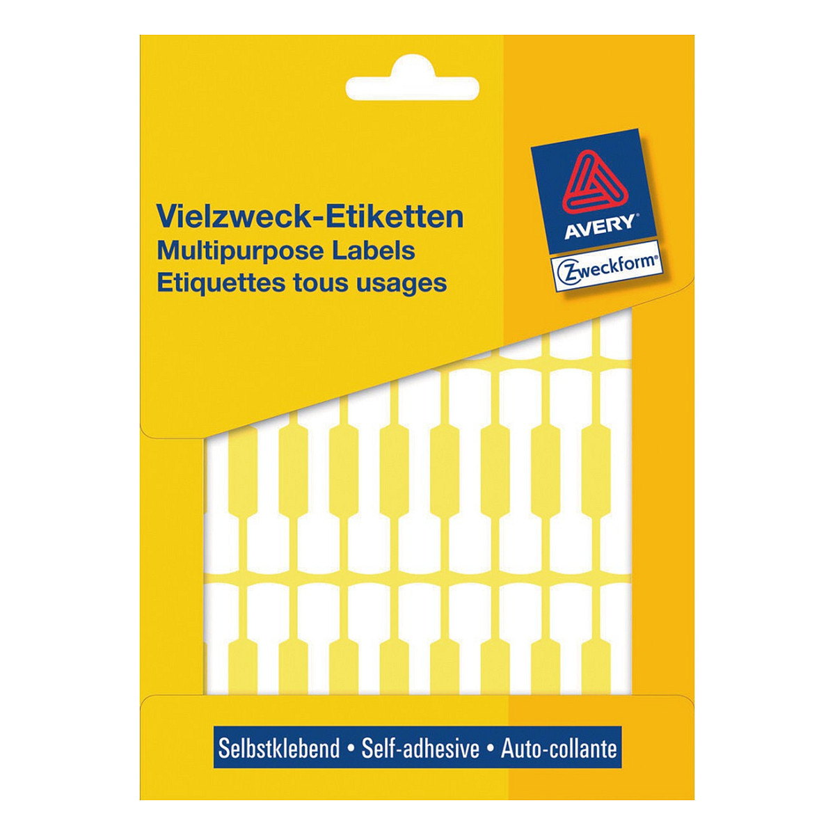 AVERY Zweckform Schmucketiketten 3335 weiß 49,0 x 10,0 mm Papier