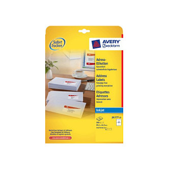 AVERY Zweckform Adressetiketten J8177-25 weiß 99,1 x 42,3 mm Papier