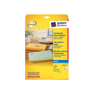 AVERY Zweckform Folien-Adressetiketten 63,5 x 29,6 mm Papier