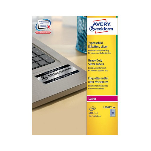 AVERY Zweckform Typenschildetiketten 45,7 x 21,2 mm Papier