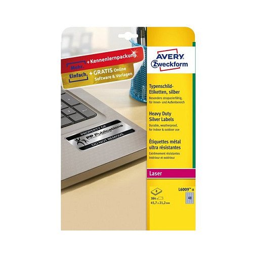 AVERY Zweckform Typenschildetiketten 45,7 x 21,2 mm Papier
