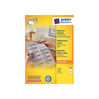AVERY Zweckform Etiketten 3679 weiß 97,0 x 55,0 mm Papier