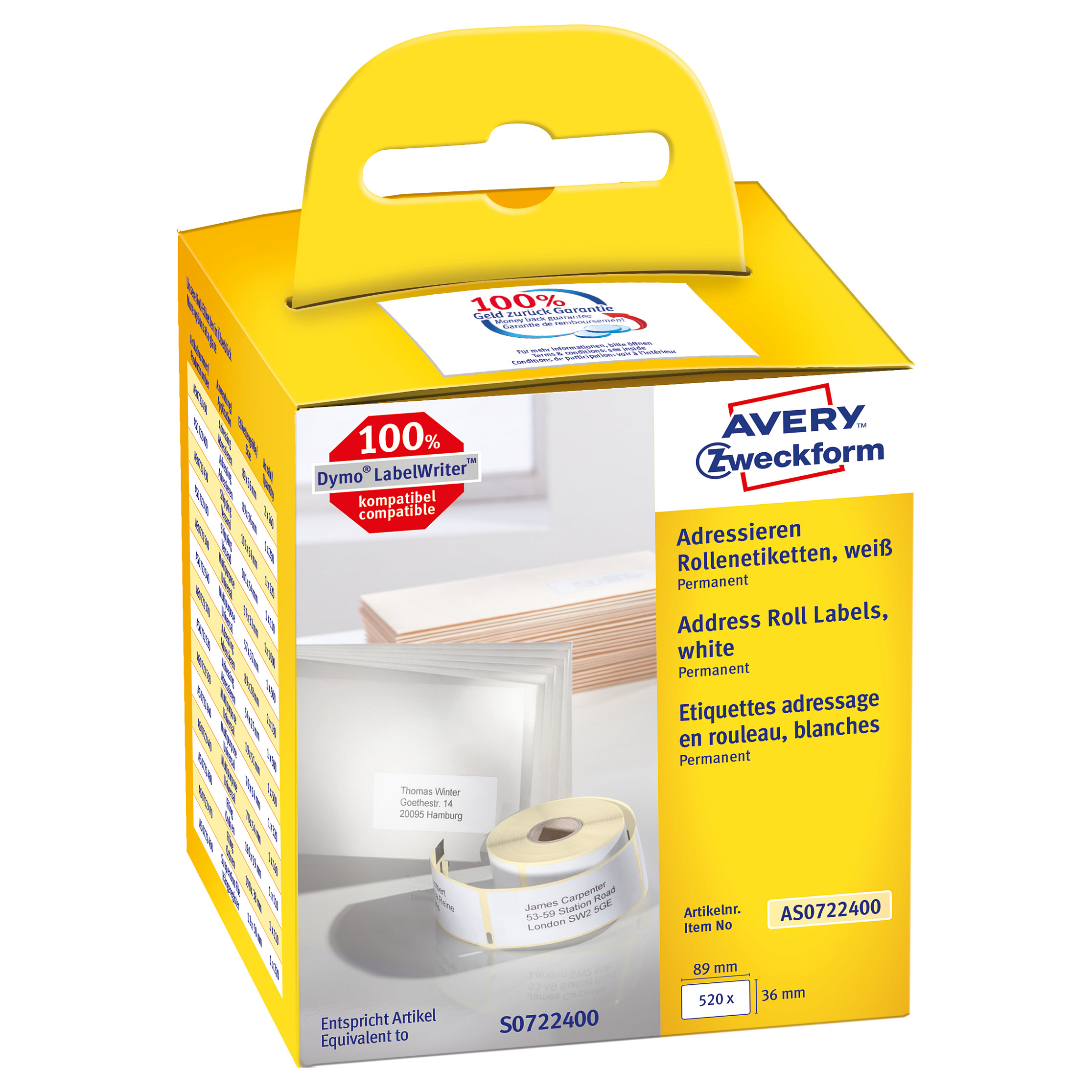AVERY Große Adress-Etiketten Papier
