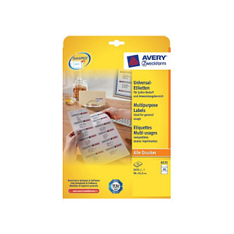 AVERY Zweckform Etiketten 6121 weiß 38,0 x 21,2 mm Papier
