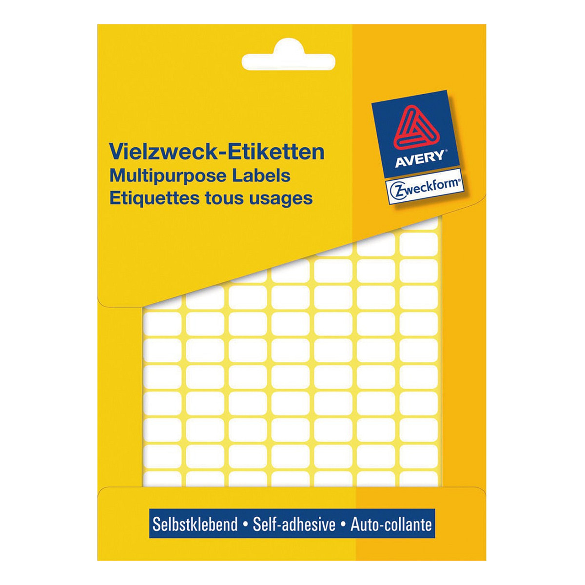 AVERY Zweckform Etiketten 3306 13,0 x 8,0 mm weiß - 3.712 Stück Papier