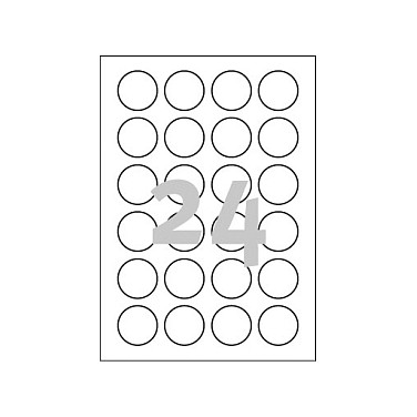 AVERY Zweckform Etiketten L3415-100 weiß 40,0 x 40,0 mm