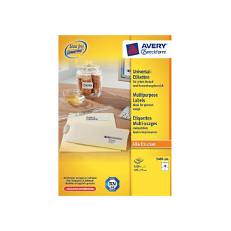 AVERY Zweckform Etiketten 3484-200 weiß 105,0 x 37,0 mm Papier