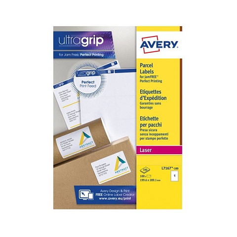 AVERY Zweckform Versandetiketten L7167-100 weiß 199,6 x 289,1 mm Papier