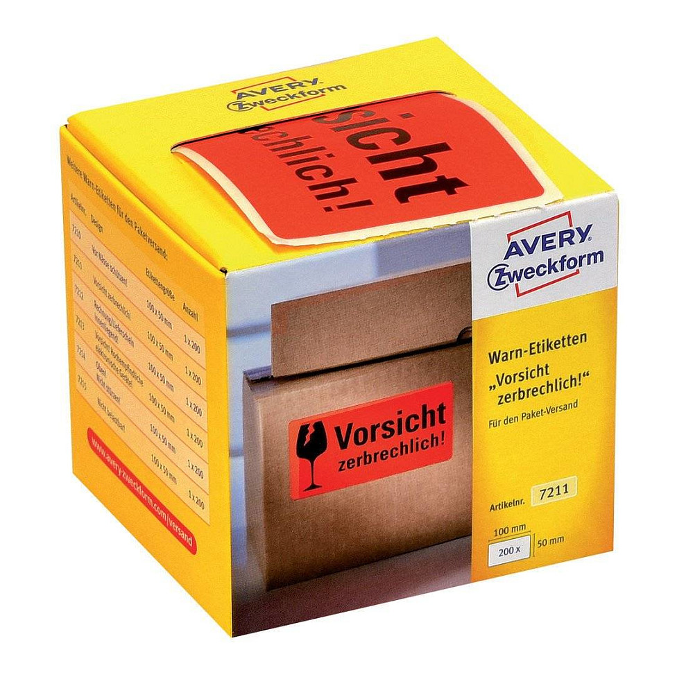 AVERY Zweckform Warnetiketten 100,0 x 50,0 mm Papier