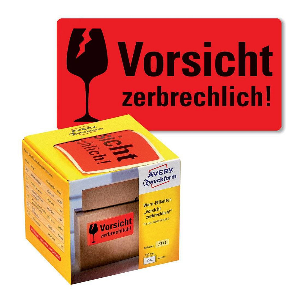 AVERY Zweckform Warnetiketten 100,0 x 50,0 mm