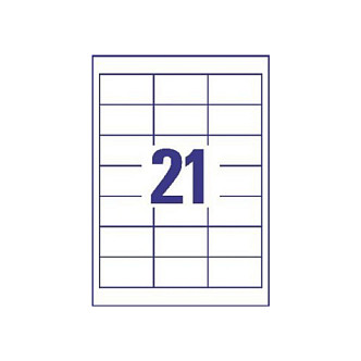 AVERY Zweckform Etiketten 3670 weiß 64,0 x 36,0 mm