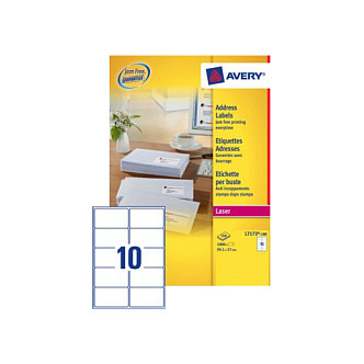 AVERY Zweckform Adressetiketten L7173-100 weiß 99,1 x 57,0 mm Papier