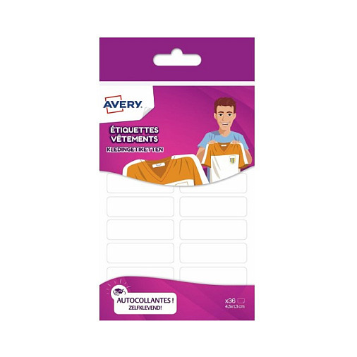 AVERY Zweckform Namensetiketten weiß 46,0 x 13,0 mm, 36 St. Papier