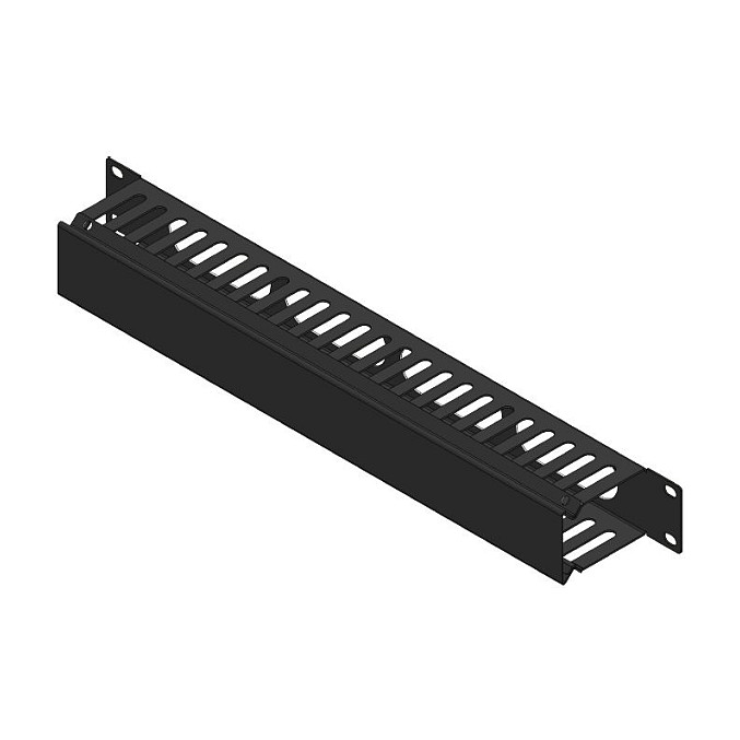 Lanview by Logon - rack cable management panel - sliding cover - 1U