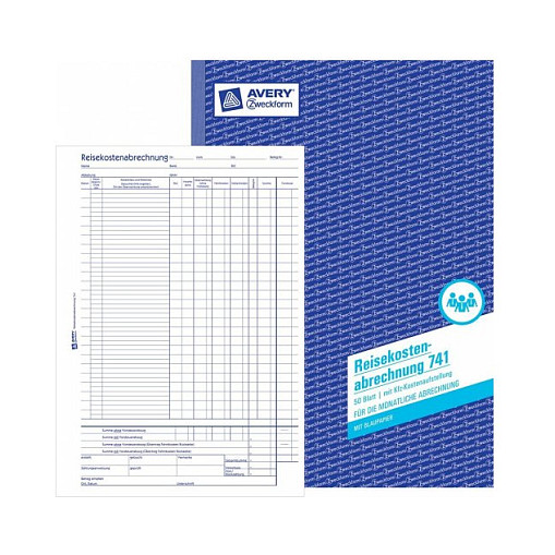 AVERY Zweckform Reisekostenabrechnung monatlich Formularbuch 741, 1 St.