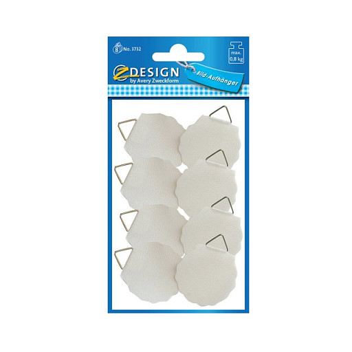 AVERY Zweckform Bildaufhänger selbstklebend pour max. 0,8 kg, 30,0 x 30,0 mm, 8 St.