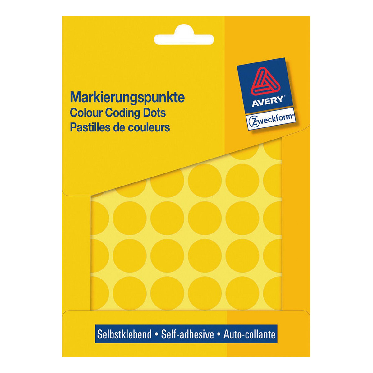 AVERY Zweckform Klebepunkte 3377 gelb Ø 18,0 mm, 1.056 St.